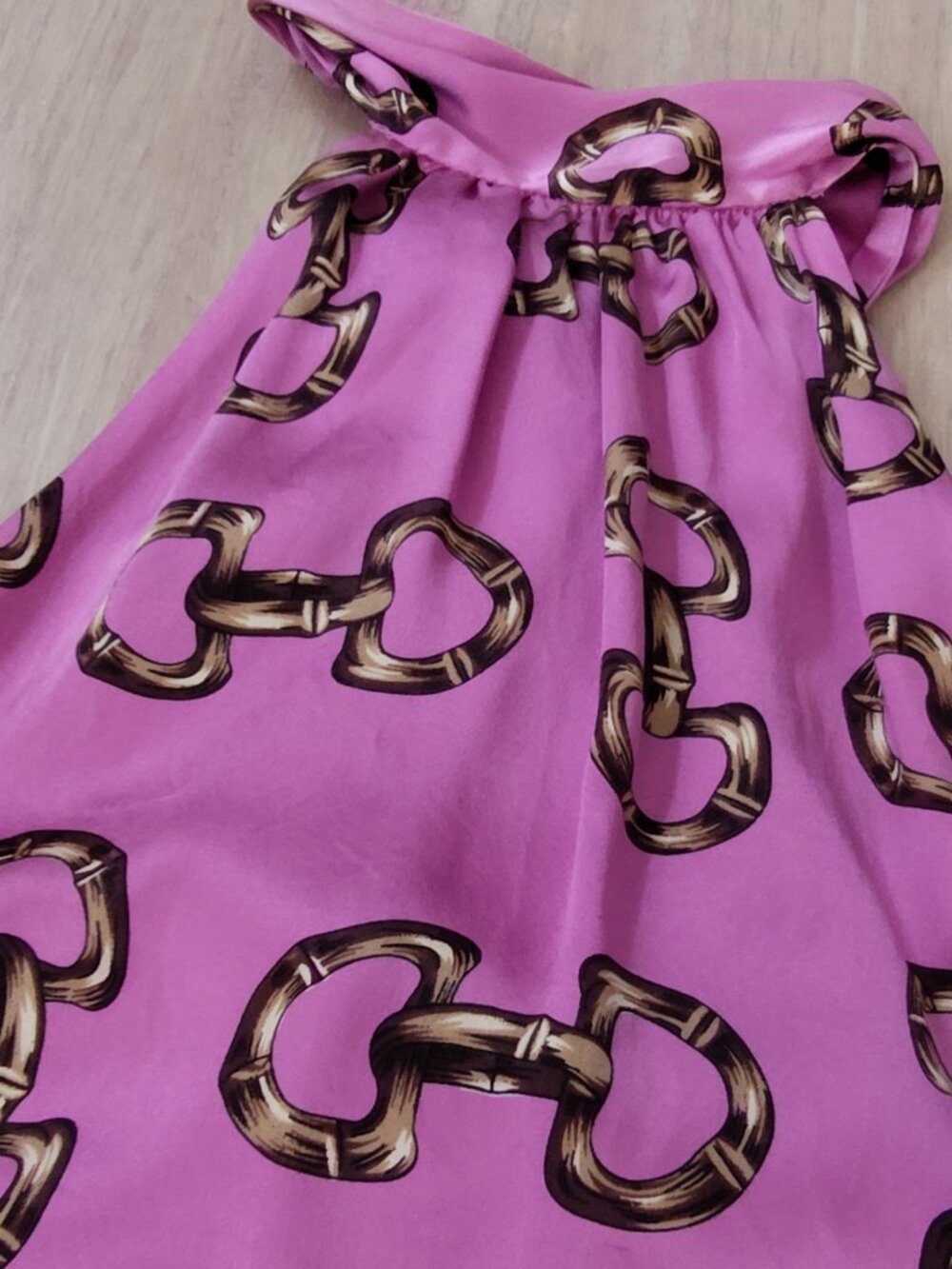 INC, International Concepts, Halter Scarf Top, Blouse, Silk/Polyester, Size 2